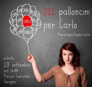 211 palloncini per Carlo