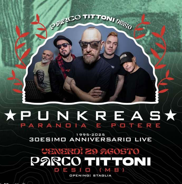 Punkreas 30 anni Paranoia e Potere